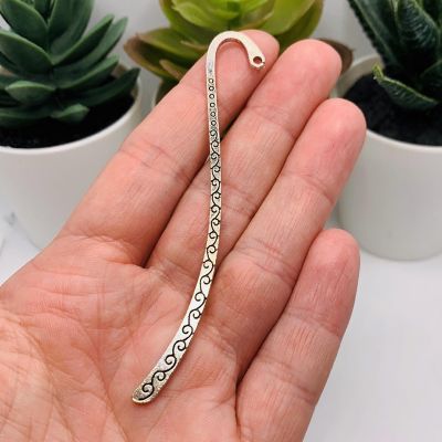50 Pcs Silver Bookmark Base with Scrolls Image 2