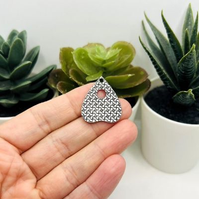 50 Pcs Silver Cat Planchette Charms Image 2