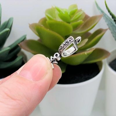 50 Pcs Silver Cowboy Spur 3D Charms Image 3