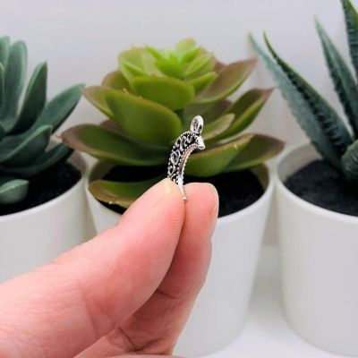 50 Pcs Silver Crescent Moon Charms Image 3