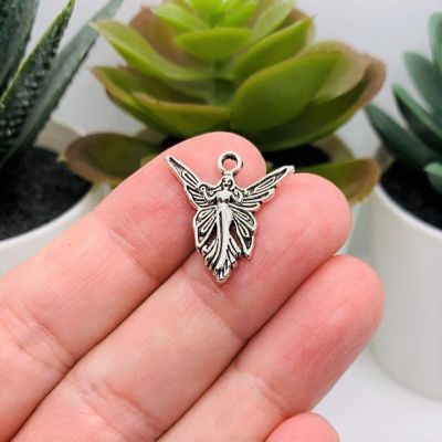 50 Pcs Silver Fairy Charms Image 1