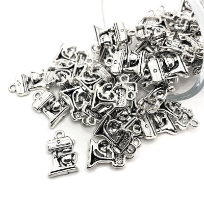 50 Pcs Silver Mixer Baking Charms Image 1