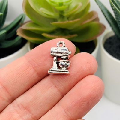 50 Pcs Silver Mixer Baking Charms Image 1