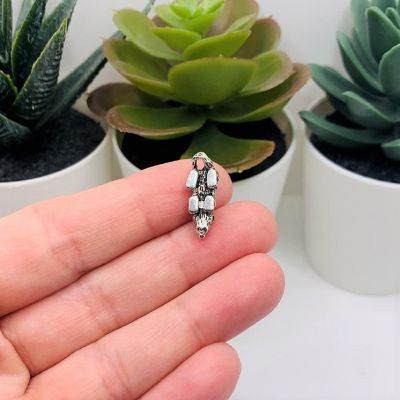 50 Pcs Silver Mouse Rat 3D Charms Image 2