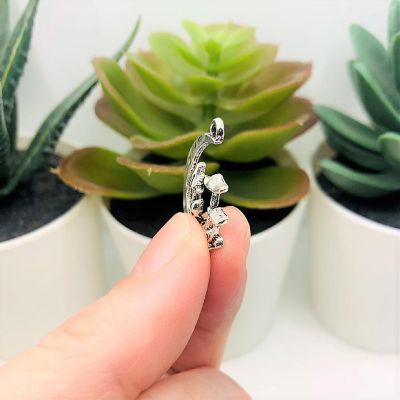 50 Pcs Silver Mushroom in Moon Charms Image 3