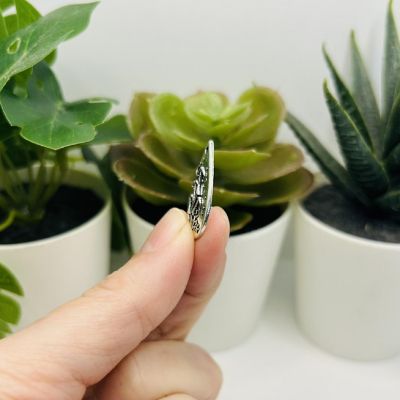 50 Pcs Silver Mushroom Pendant Charms Image 3