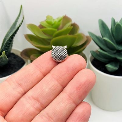 50 Pcs Silver Owl Spacer Beads Image 3