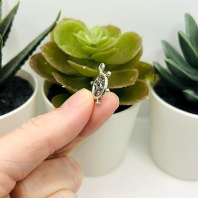 50 Pcs Silver Ship Wheel Helm Charms Image 2