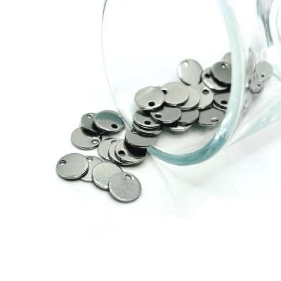 50 Pcs Silver Stamping Tag Blanks Image 1