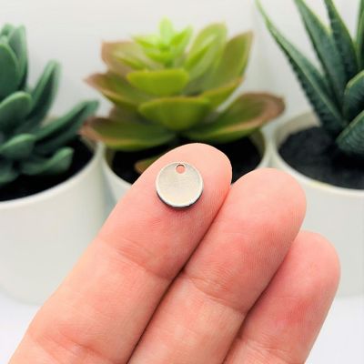 50 Pcs Silver Stamping Tag Blanks Image 1