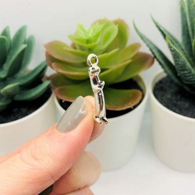 50 Pcs Silver Standing Otter 3D Charms Image 3