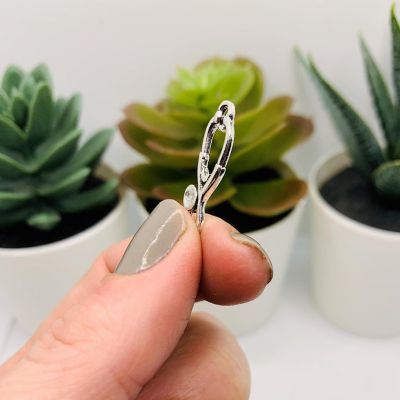 50 Pcs Silver Stethoscope Doctor Charms Image 3