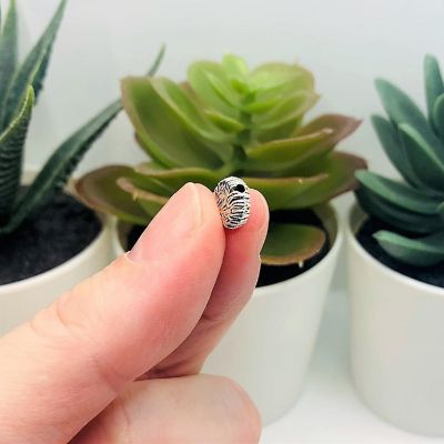 50 Pcs Silver Tree Spacer Charm Beads Image 3