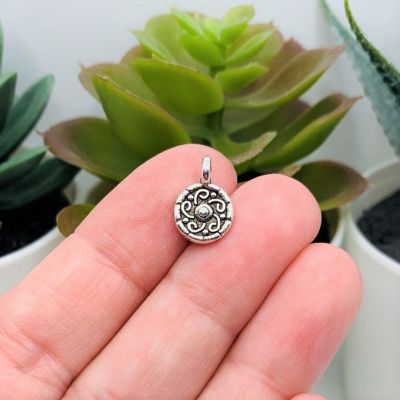 50 Pcs Small Silver Scroll Charms Image 1