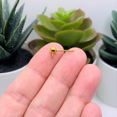 50 Pcs Stainless Steel Stud Earring Base Image 1