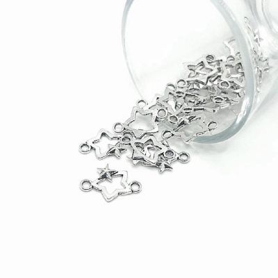 50 Pcs Star Connector Charms Image 1