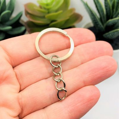 50 Pcs Steel Key Chain Starter Rings Image 1