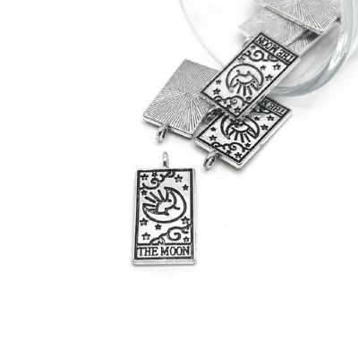 50 Pcs The Moon Tarot Card Charms Image 1