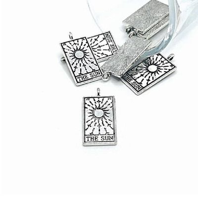 50 Pcs The Sun Tarot Card Charms Image 1