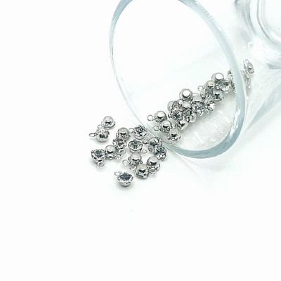 50 Pcs Tiny Diamond Rhinestone Charms Image 1