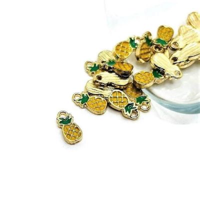 50 Pcs Tiny Pineapple Charms Image 1