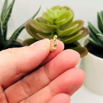 50 Pcs Tiny Pink Flower Charms Image 3