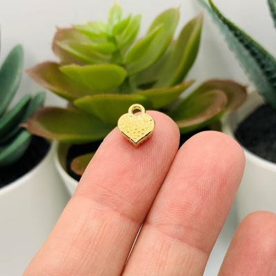 50 Pcs Tiny Red Heart Charms Image 3