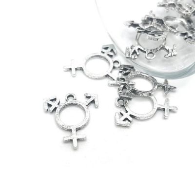 50 Pcs Transgender Pride, LGBTQ+ Charms Image 1