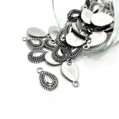 50 Pcs Tribal Boho Waterdrop Charms Image 1
