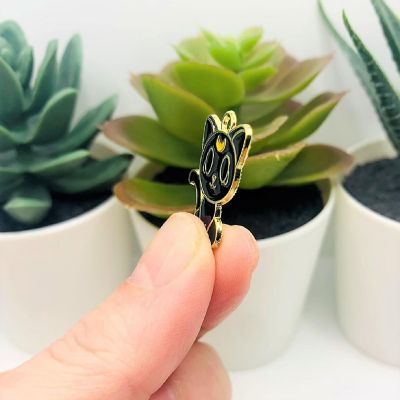 50 Pcs Witchy Black Enamel Cat Charms Image 3