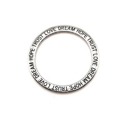 50 Pieces Affirmation Circle Pendants Image 1