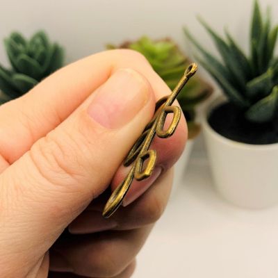 50 Pieces Bronze Tree Branch Charms Image 3