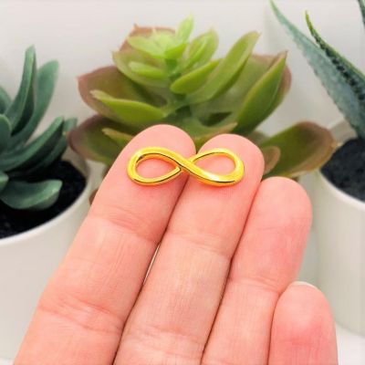 50 Pieces Gold Infinity Charms Image 1