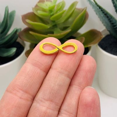 50 Pieces Gold Infinity Charms Image 2