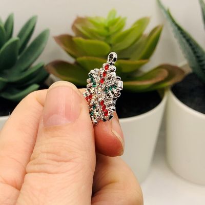 50 Pieces Silver Sparkly Snowflake Charm Image 3