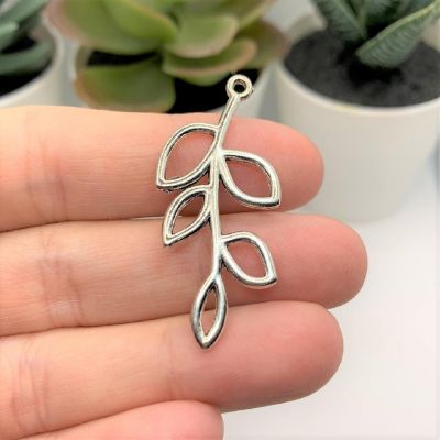 50 Pieces Silver Tree Branch Charms Image 2