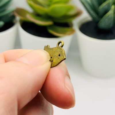 50 Pieces Small Bronze Bird Charms Image 1