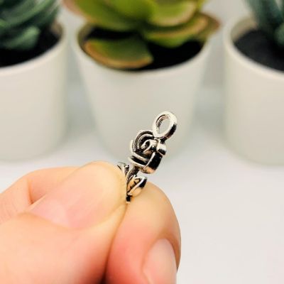 50 Pieces Small Silver Rose Charms Image 3