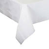 50" x 108" White Rectangular Linen-Like Tablecloths (12 Tablecloth) Image 1