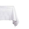 50" x 108" White Rectangular Linen-Like Tablecloths (12 Tablecloth) Image 1