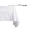 50" x 108" White Rectangular Linen-Like Tablecloths (12 Tablecloth) Image 2