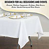 50" x 108" White Rectangular Linen-Like Tablecloths (12 Tablecloth) Image 4