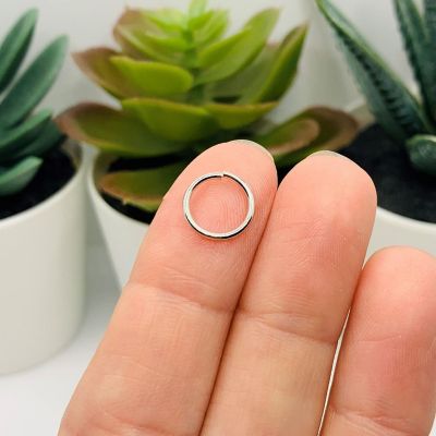 500 Pcs 10mm Antique Silver Jump Ring Image 1