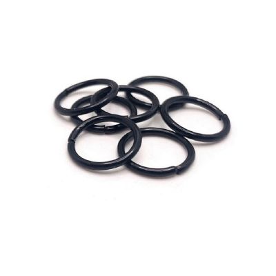 500 Pcs 12mm Black Jump Rings Image 1