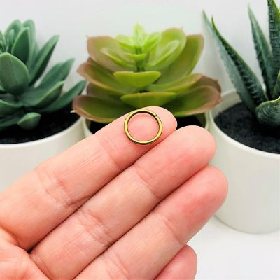 500 Pcs 12mm Bronze Open Jump Rings Image 1