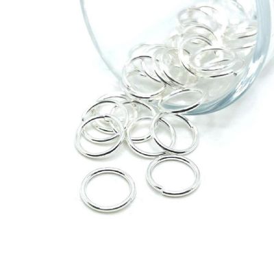 500 Pcs 12mm Silver Jump Rings Image 1