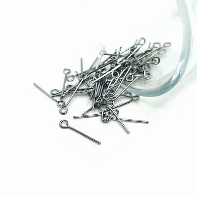 500 Pcs 16mm Antique Silver Eye Pins Image 1