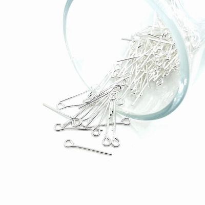 500 Pcs 18 mm Silver Eye Pins Image 1
