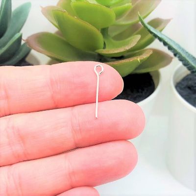 500 Pcs 18 mm Silver Eye Pins Image 1
