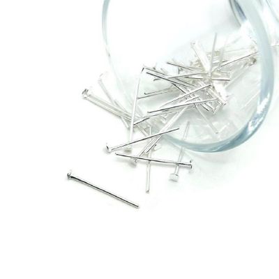 500 Pcs 20mm Silver Plated Eye Pins Image 1